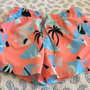 Tropical Print Swim Shorts